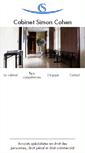 Mobile Screenshot of cabinetsimoncohen.fr